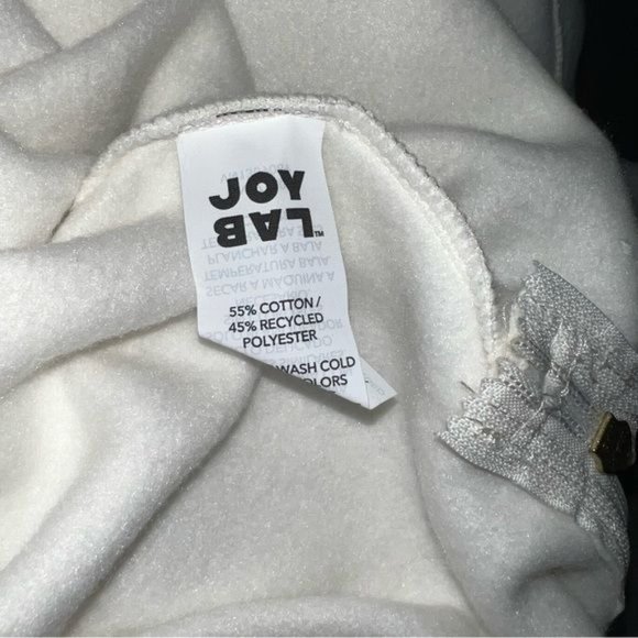 JoyLab XXL Ivory Plush Zip Pullover Sweatshirt – Cozy, Minimalist, & Chic, NWT - Picture 5 of 9